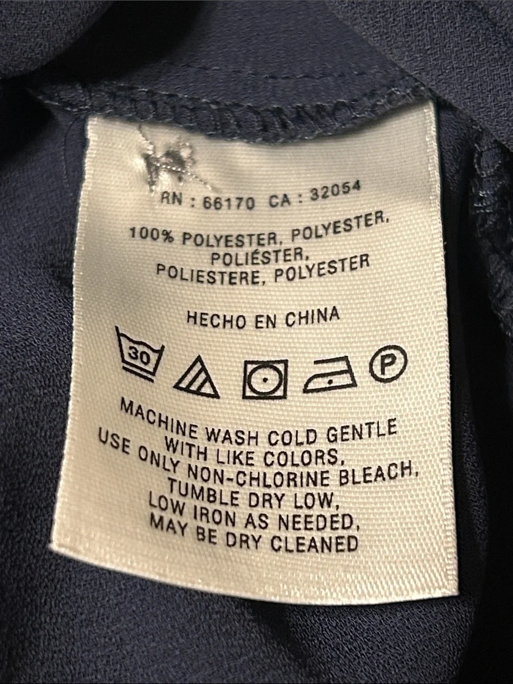 🧩Meadow Rue Anthropologie Sleeveless Scallop-Trim Button Front Navy size 0 GUC